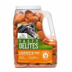 Manna Pro MannaPro Tasty Delites™ Carrot & Oat Horse Treats, 3 lb. Container - Supplements