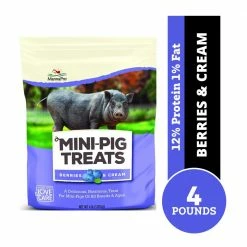Manna Pro MannaPro Mini-Pig Treats, Berries & Cream Flavor, 4 lb. Bag - Pig Feed