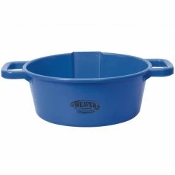 Weaver Leather Large Round Feed Pan - Blue 69-1073-BL - Horse Equipment