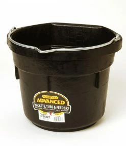 Little Giant Miller Mfg 12 Quart Flat Black Pail - DF12FB - Livestock Supplies -Livestock Online Store ce928a98cb0fb9f36e73be21c30ade6a84d37f3c 003220023