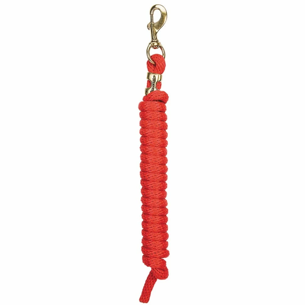 Weaver Leather Poly Lead Rope with a Solid Brass 225 Snap - Red - 35-2100-S2 - Leads, Lunge Lines & Whips 4 Weaver Leather Poly Lead Rope with a Solid Brass 225 Snap - Red - 35-2100-S2 - Leads, Lunge Lines & Whips - Image 2