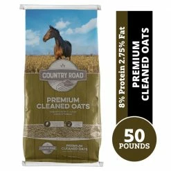Country Road Premium Cleaned Oats Feed, 50 lb. Bag - Livestock Feed