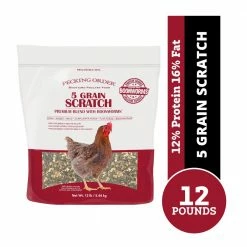 Pecking Order 5 Grain Scratch with Boonworms, 12 lb. Bag - Bird Seed & Food