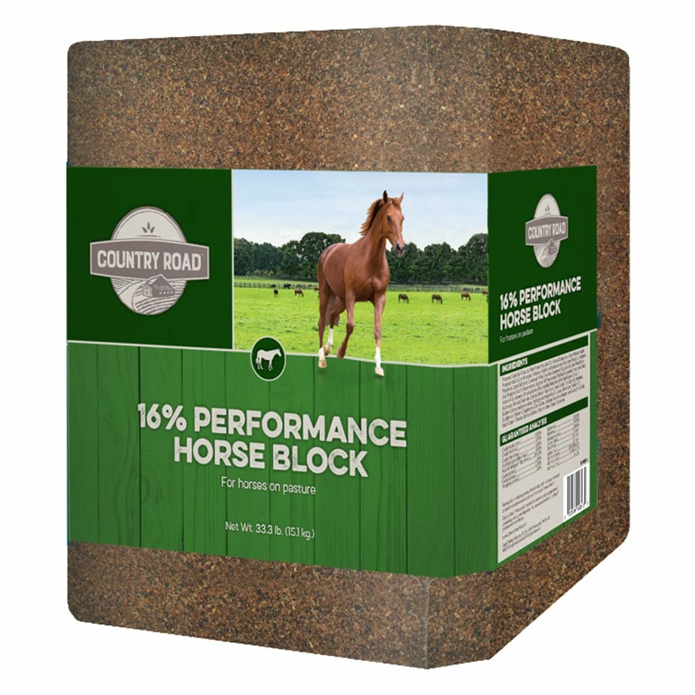 Country Road 16% Performance Horse Block, 33 lb. Block - Mineral 4 Country Road 16% Performance Horse Block, 33 lb. Block - Mineral - Image 2