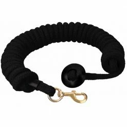 Weaver Leather Rounded Cotton Lunge Line - Black - 35-1915-BK - Leads, Lunge Lines & Whips