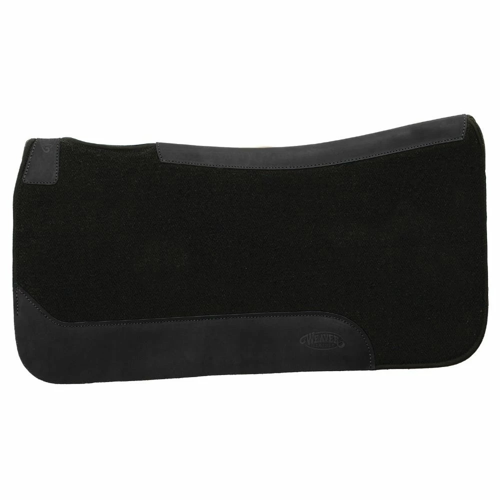 Weaver Leather Contoured Single Weave Felt Saddle Pad - Solid Black - 35-1677-S1 - Saddle Pads 4 Weaver Leather Contoured Single Weave Felt Saddle Pad - Solid Black - 35-1677-S1 - Saddle Pads - Image 2