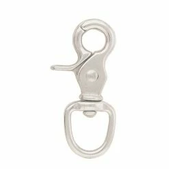 Weaver Leather Round Scissor Snap - Nickel Plated - 3/4 Inch - BCZ5013-NP-3/4 - Designer Hardware