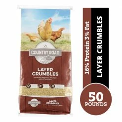 Country Road Layer Crumbles Feed, 50 lb. Bag - Chicken Feed