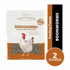 Pecking Order Boonworms Poultry Treats, 2 lb. Bag - Bird Seed & Food