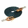 Weaver Leather Poly Roper Rein - Midnight Sky/Wildflower/Spruce Ridge - 5/8 Inch x 8 Foot - 35-2026-W17 - Livestock Supplies