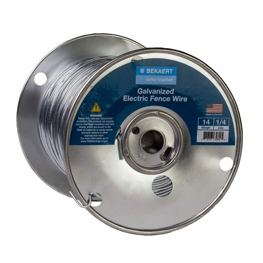 Bekaert 14 Gauge Electric Fence Wire, 1,320' - 118220 - Electric Fencing 3 Bekaert 14 Gauge Electric Fence Wire, 1,320' - 118220 - Electric Fencing