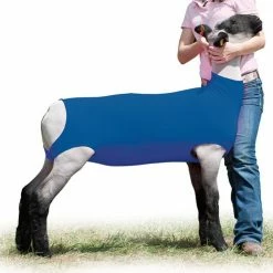 Weaver Leather Livestock Cotton Lamb Tube - Medium - Blue - 35-3529-BL - Sheep Blankets & Tubes