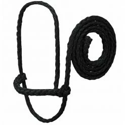 Weaver Leather Livestock Poly Rope Sheep Halter - Black - 35-7840-BK - Sheep Halters & Accessories