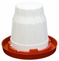 GQF Manufacturing Gallon Poultry Waterer w/ Snap-On Base - 12 Pack 4478 - Chicken Waterers