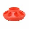 Country Road Plastic Screw-On Poultry Feeder Base, Red, 1 qt. - Chicken Feeders